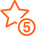 5 star reviews icon